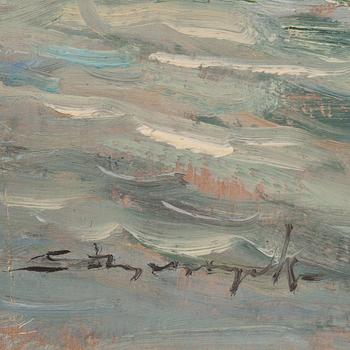 EUGENIUSZ DZIERZENCKI, 2 st. Olja på kartong, signerad.