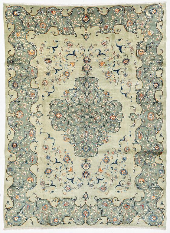 Carpet, Keshan, approx. 392 x 287 cm.