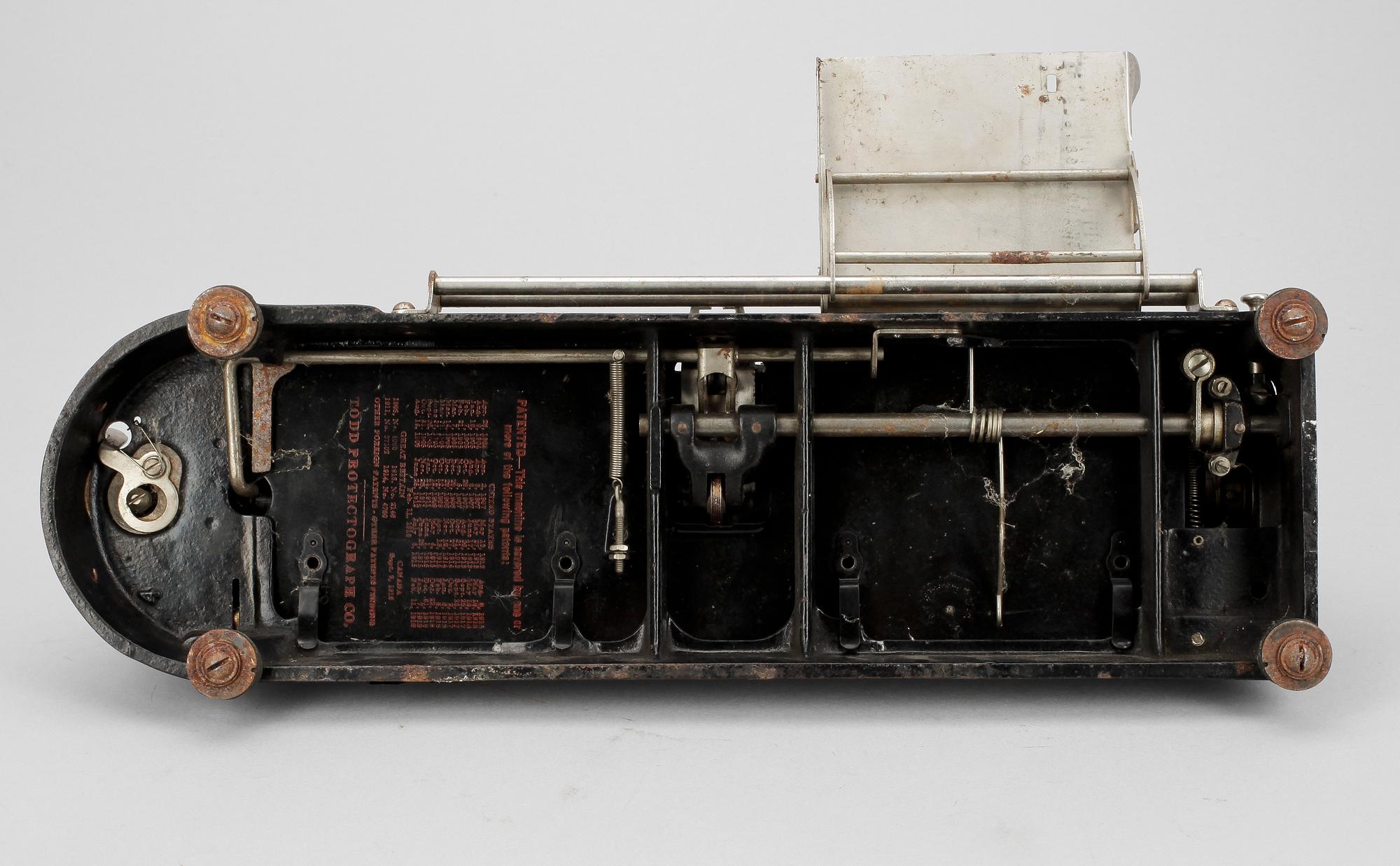 PROTECTOGRAPH CHECK WRITER, Todds, 1900-talets början.