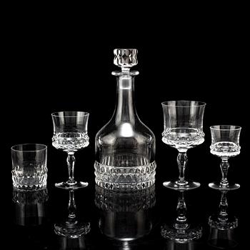 A Swedish Orrefors glass service, "Silvia", 20th Century.