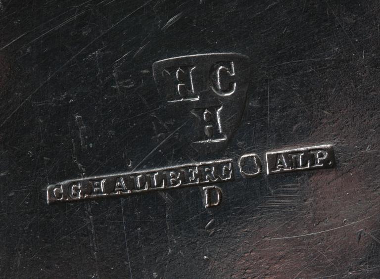 KANNOR, ett par, nysilver.
Proveniens: Git Gay.