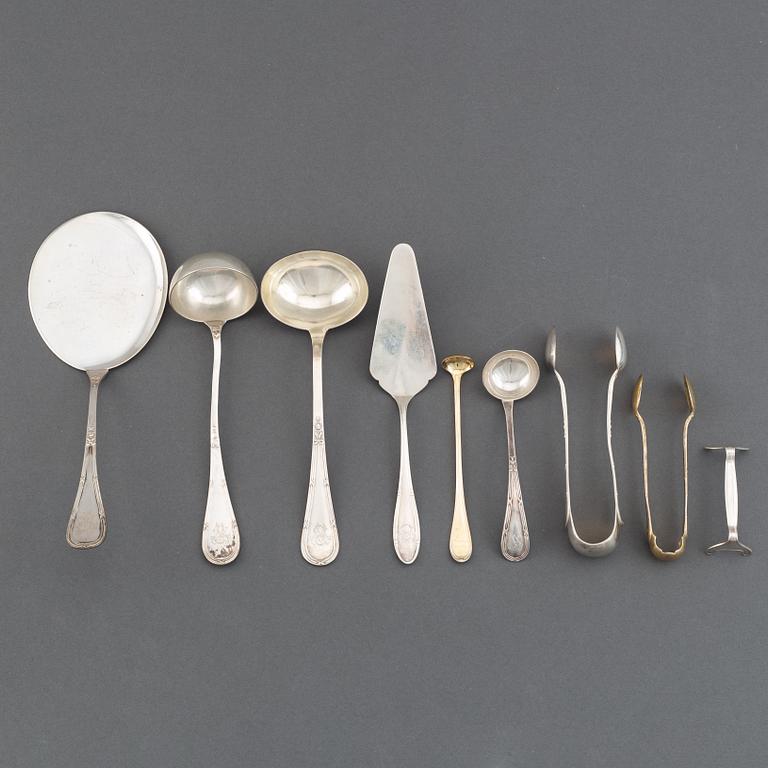 A Swedish silver cutlery service, model 'Rosen', incl CG Hallberg, K Anderson, Stockholm. (272 pieces).