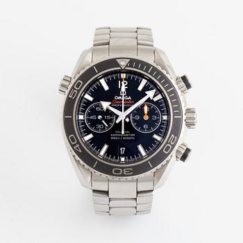 Omega, Seamaster, Planet Ocean 600M, chronometer, wristwatch, chronograph, 45,5 mm.