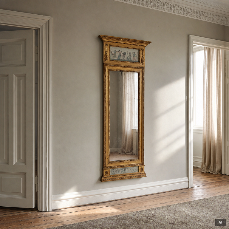 Mirror, Late Gustavian, late 18th century.