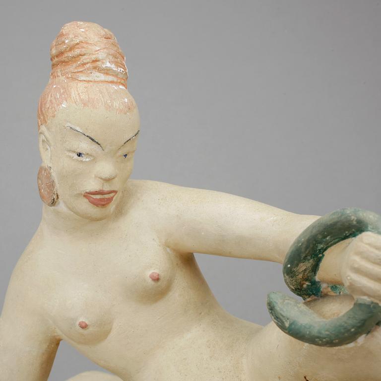 NILS FOUGSTEDT, skulptur, gips, signerad och daterad 1940.