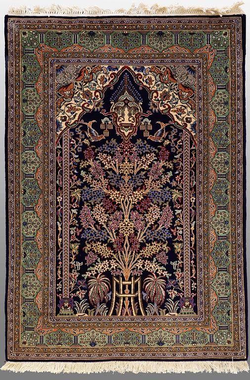 A RUG, Qum, around 160 x 110 cm.