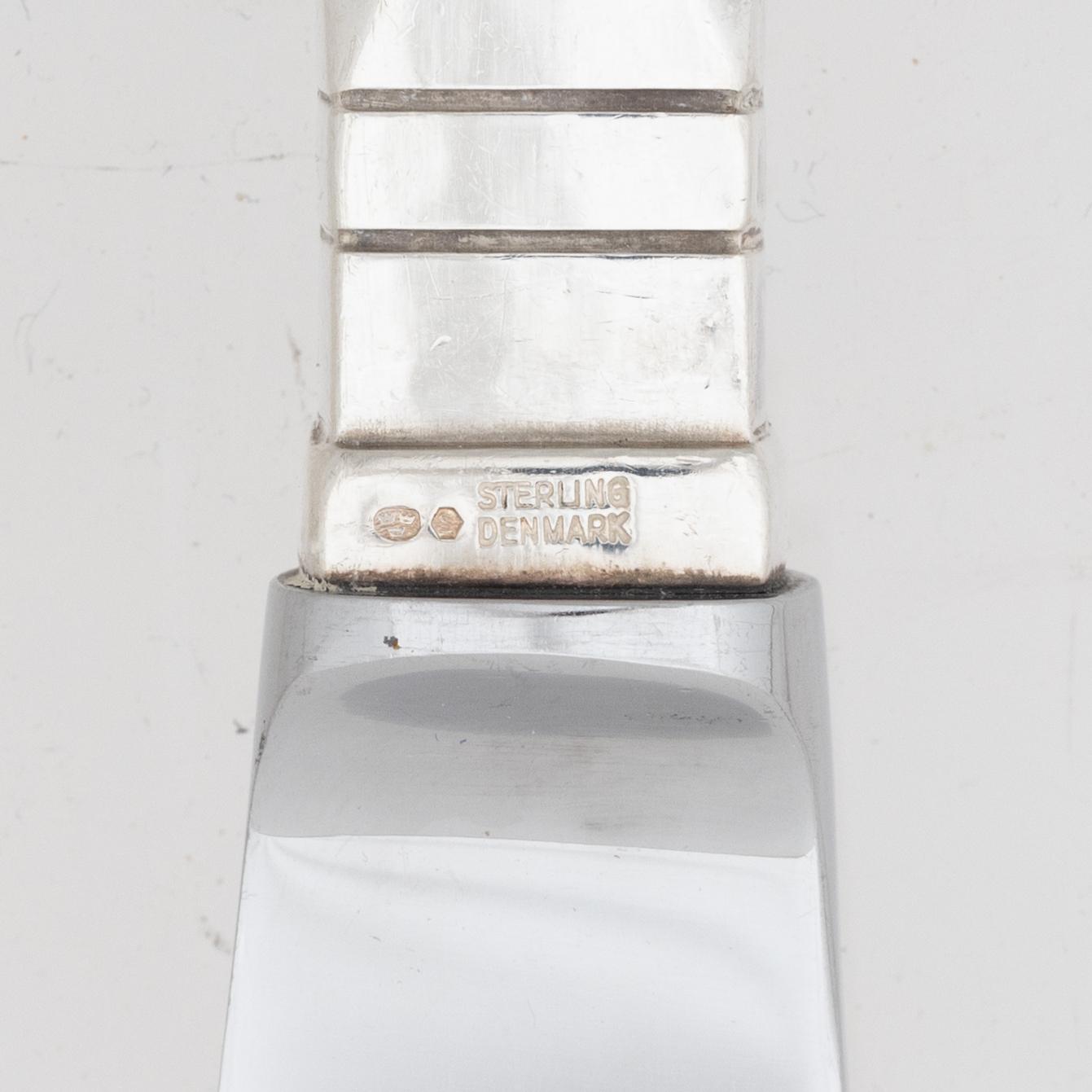 Georg Jensen, bestickservis, 24 delar, sterlingsilver, modell "Antik/Continental", Köpenhamn, Danmark efter 1945.