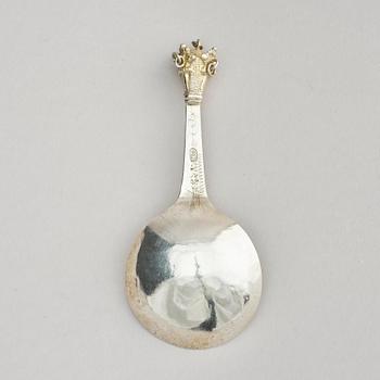 A Swedish 18th century silver spoon, mark of Nils Orstedt, Norrköping 1767.