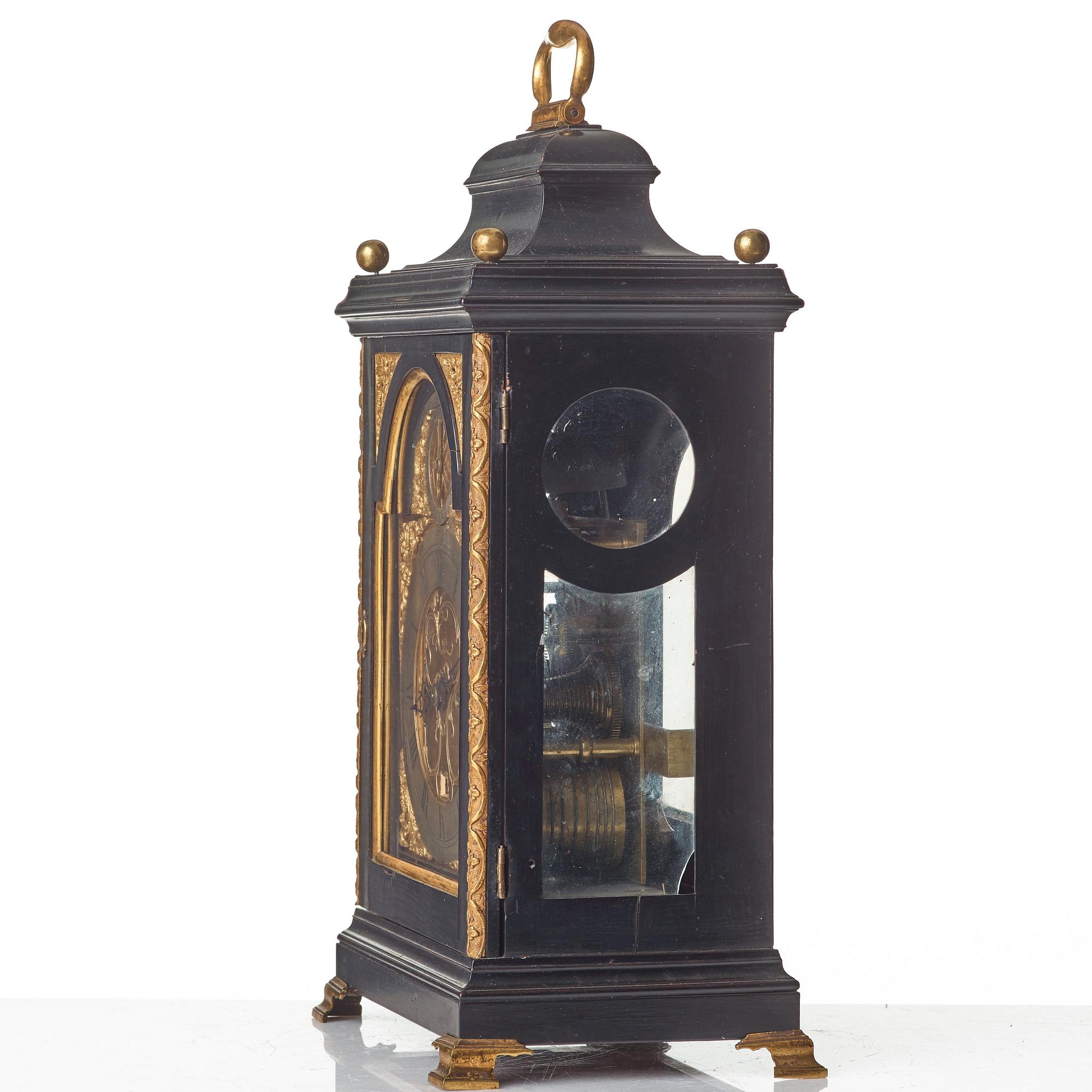 An English mid 18th century bracket clock by John Richard, London.