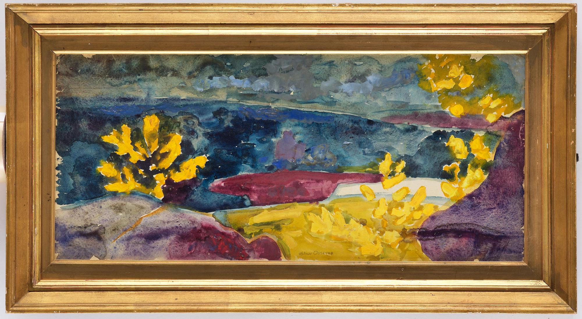 Helmer Osslund, Northern Swedish autumn landscape.