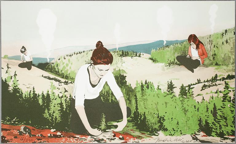 JOAKIM ALLGULANDER, färglitografi, sign 66/230.