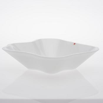 ALVAR AALTO, GLASSKULPTUR, 4 DELAR. Aalto-blomman. Sign. Alvar Aalto. Iittala 1980/90-talet.