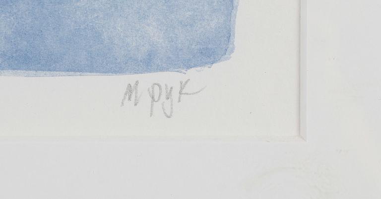 MADELEINE PYK, färglitografi, signerad och numrerad 191/195.