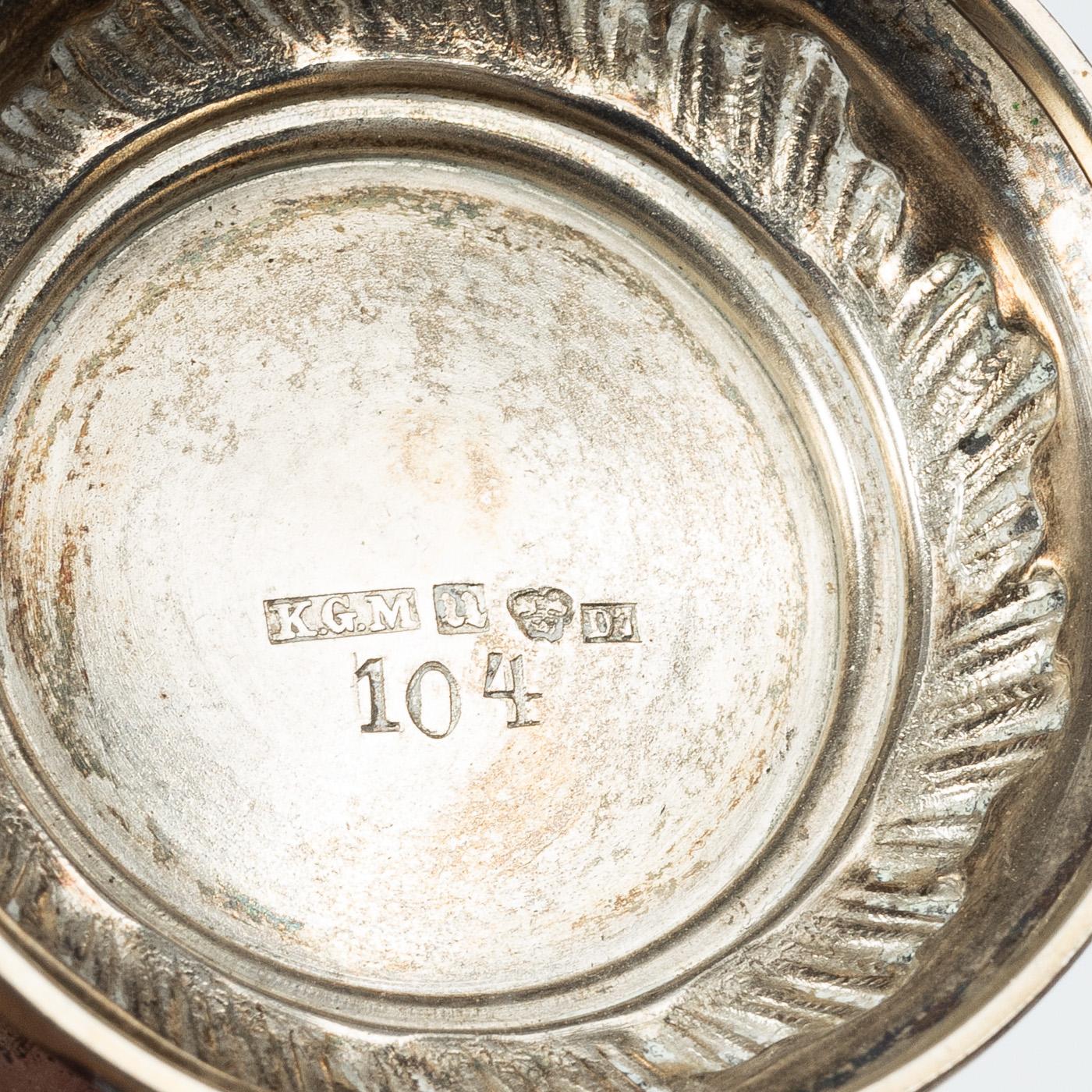 Ten Swedish silver beakers, mark of KG Markströms, Uppsala, some 1905.