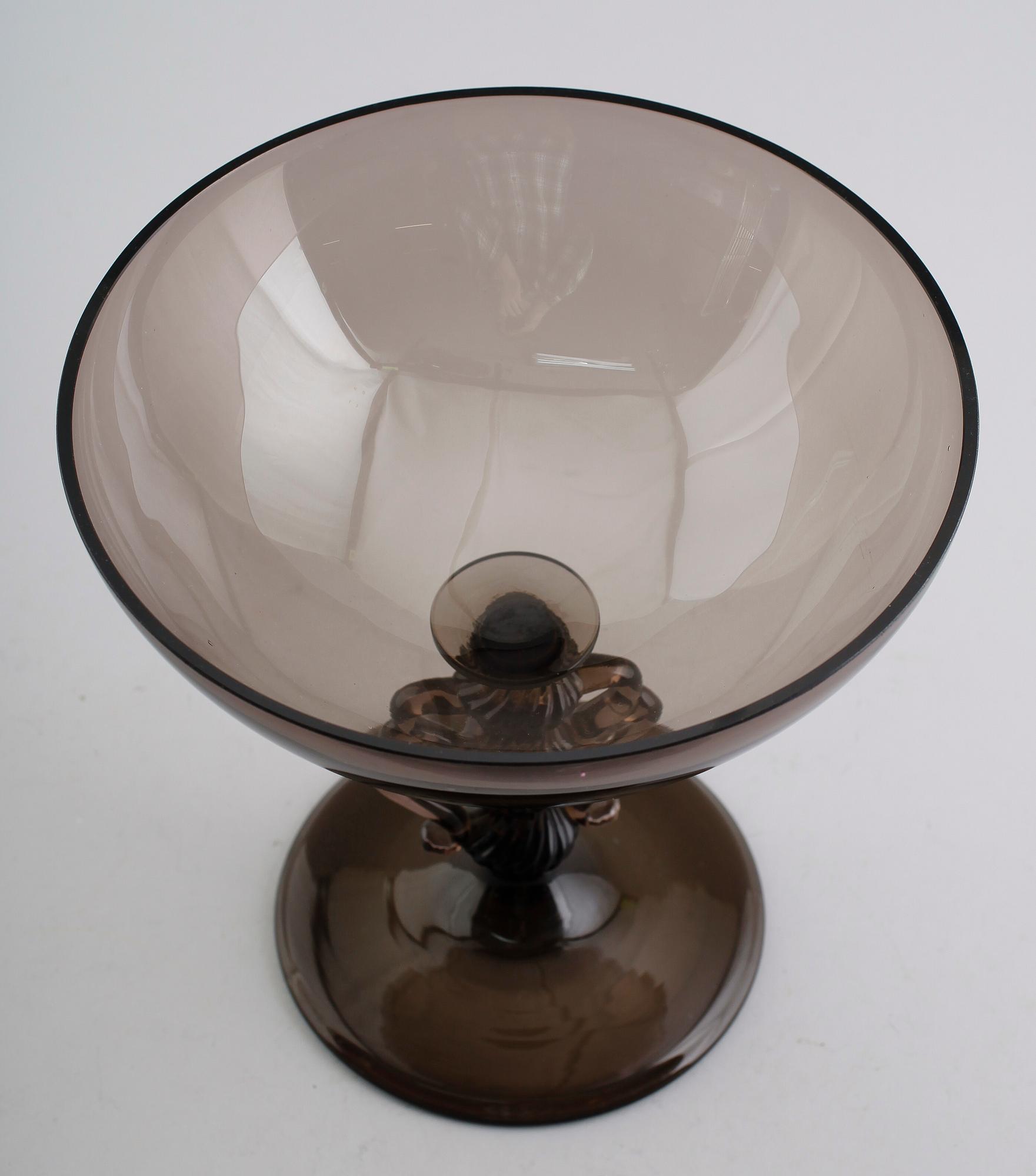 SKÅL PÅ FOT, glas, "Vingarna", Simon Gate, Sandvik, omkring, 1920.