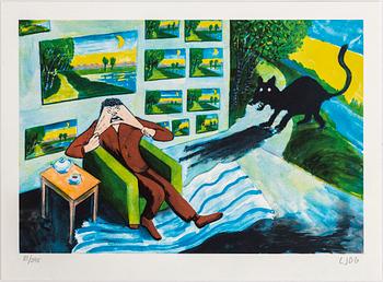 CARL JOHAN DE GEER, lithograph in colours, signed and numbered 81/295 in pencil.