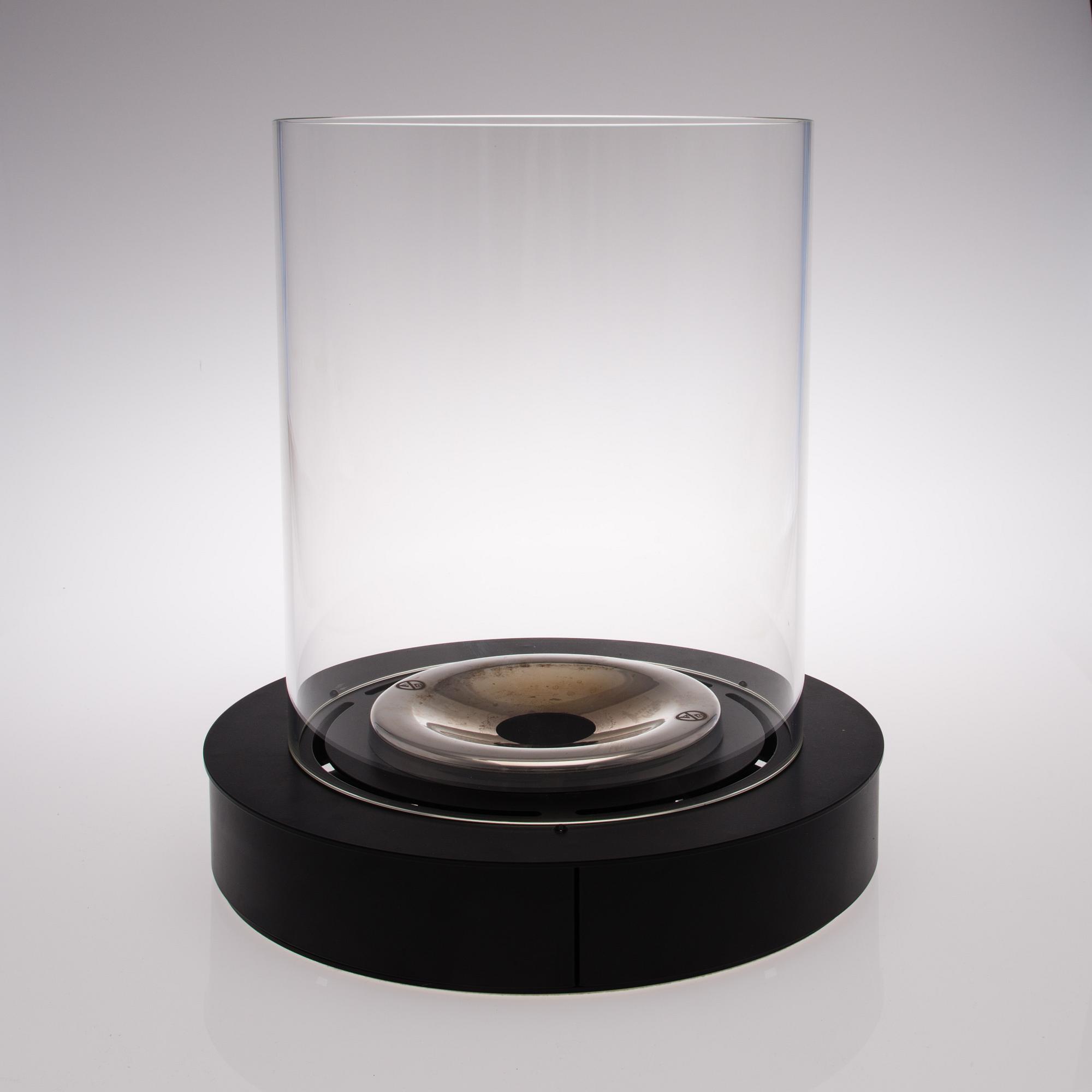 An Iittala "Kaasa" indoor fireplace, designed by Ilkka Suppanen.
