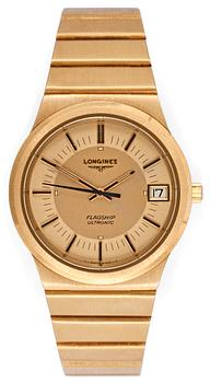 1364. LONGINES, Flagship ultronic, stämgaffelur, guld, 1970-tal.