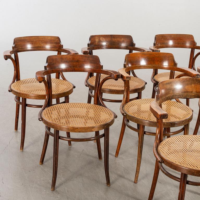 A SET OF 8 BENTWOOD CHAIRS SECOND HALF OF 20TH CENTURY.