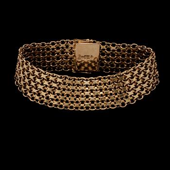 ARMLÄNK, 18k guld, Alton, Falköping, 1962. Vikt 30 g.