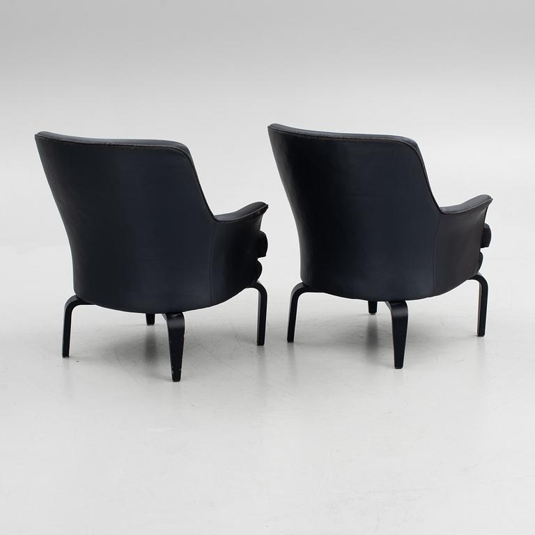 Arne Norell, a pair of 'Pilot' armchairs, Norell Möbel AB.