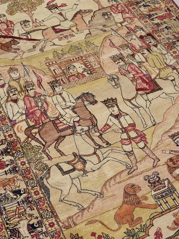 An Antique Kerman Laver, 216 x 137 cm.