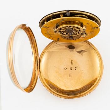 An 18k gold watch by Anders Hoberg (watchmaker in Stockholm 1797-1834).