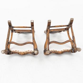 Chairs, a pair, Rococo, western Sweden, 18th century.