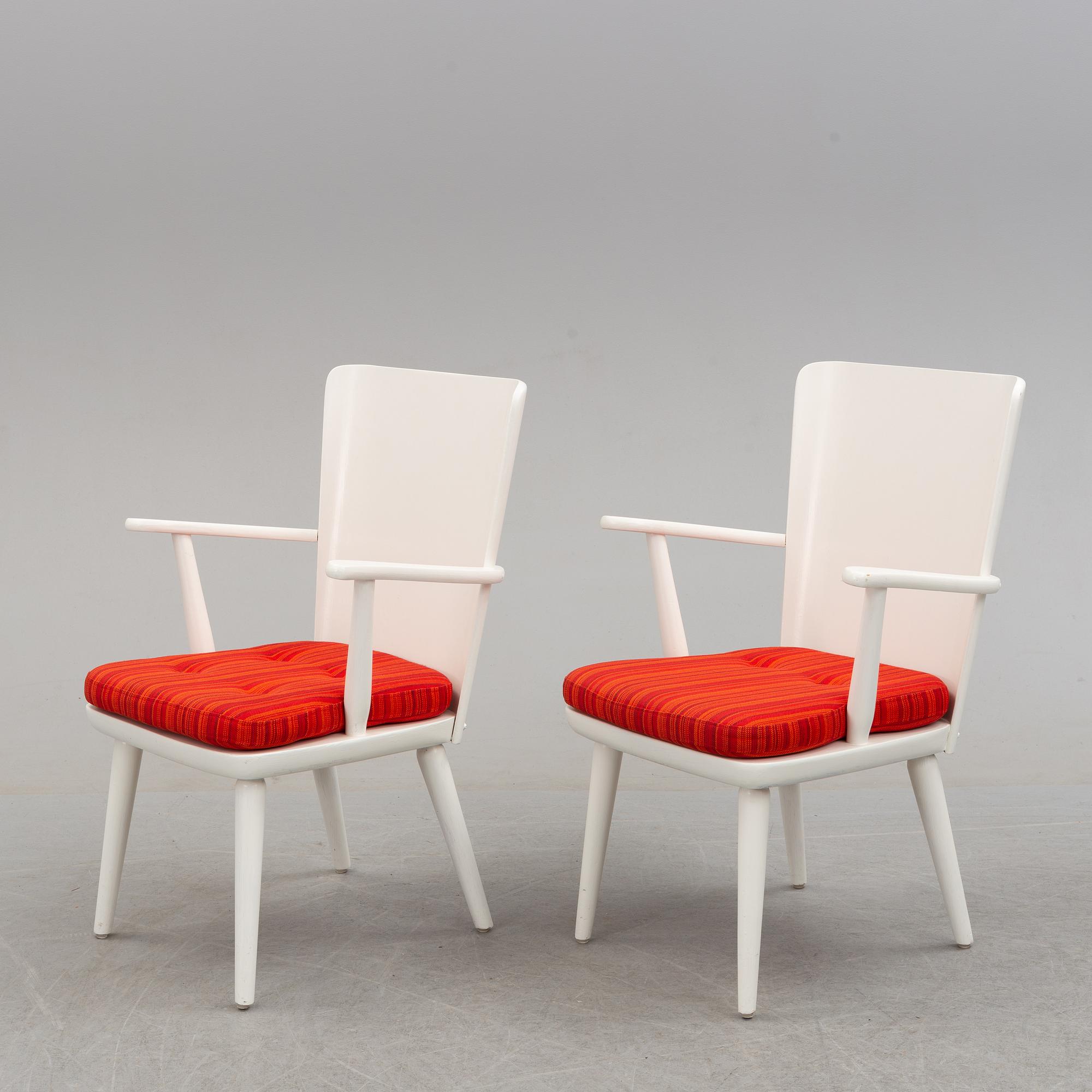 A second half of the 20th century sofa, pair of armchairs and coffee table by Göran Malmvall.