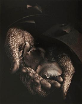 223. Albert Watson, "Flower Sellers Hands, April 1989".