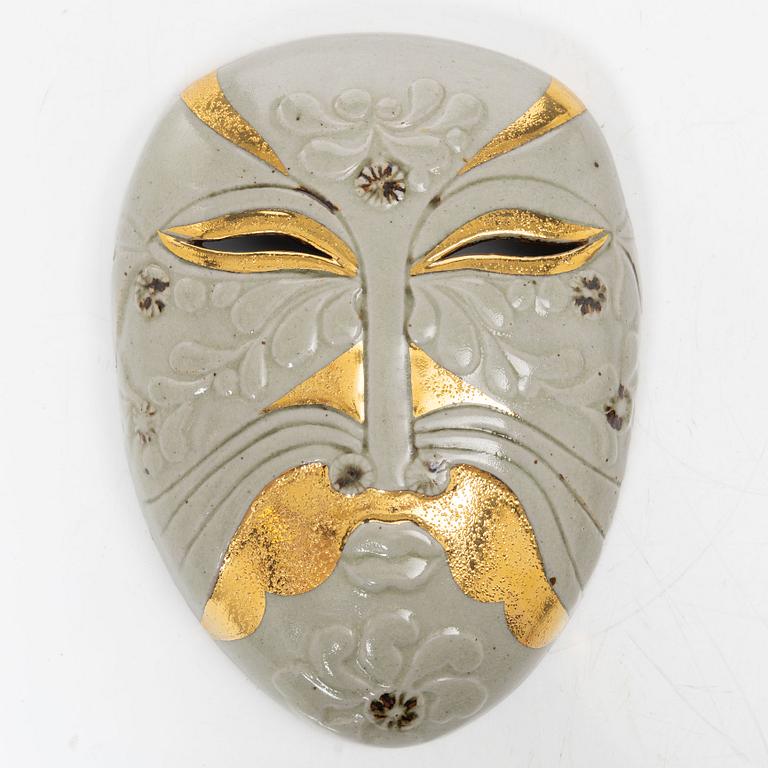 Lisa Larson, mask, stengods, Gustavsberg.