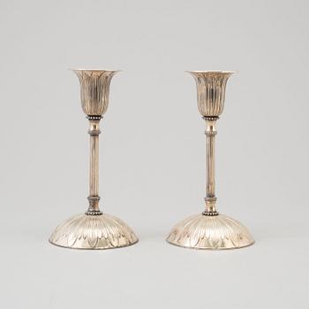 LJUSSTAKAR, ett par, silver, Finland, Kultakeskus, 1965.
