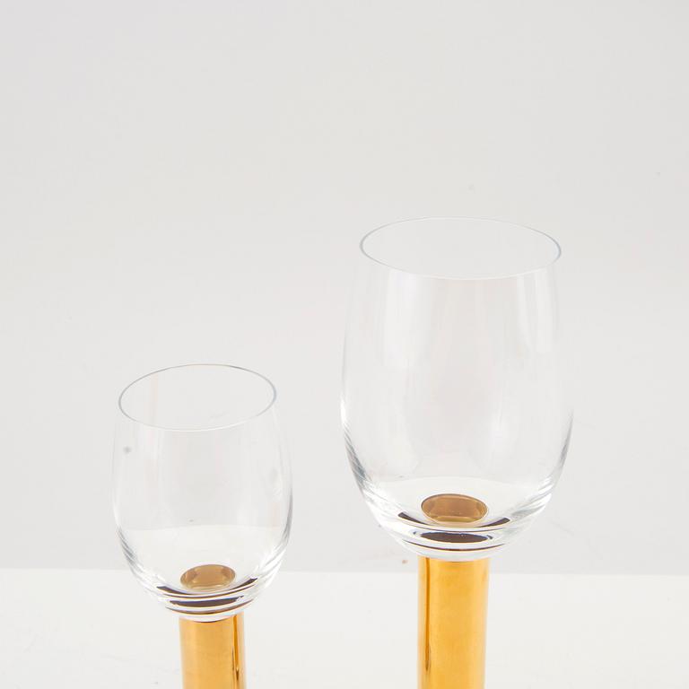 Gunnar Cyrén, 15 glasses from the "Nobel" series by Orrefors.