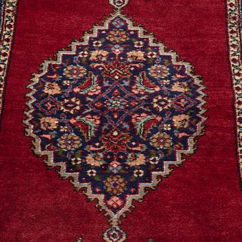 A runner, Tabriz probably, signed, ca 193 x 70 cm.