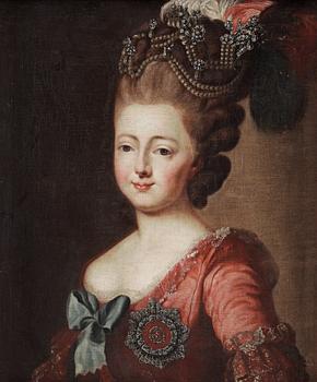 854. Alexander Roslin After, "Empress Maria Feodorovna of Russia"  (1759-1828).