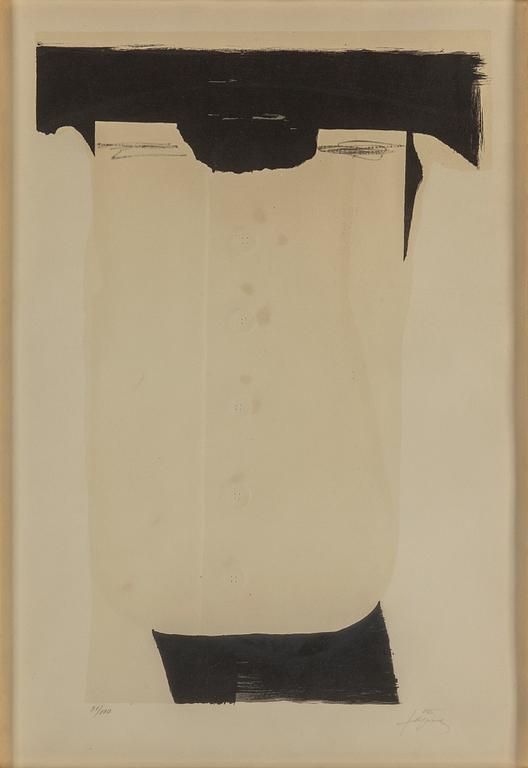 ANTONI TÀPIES, lithograph with relief, signed and numbered 31/100, 1969.