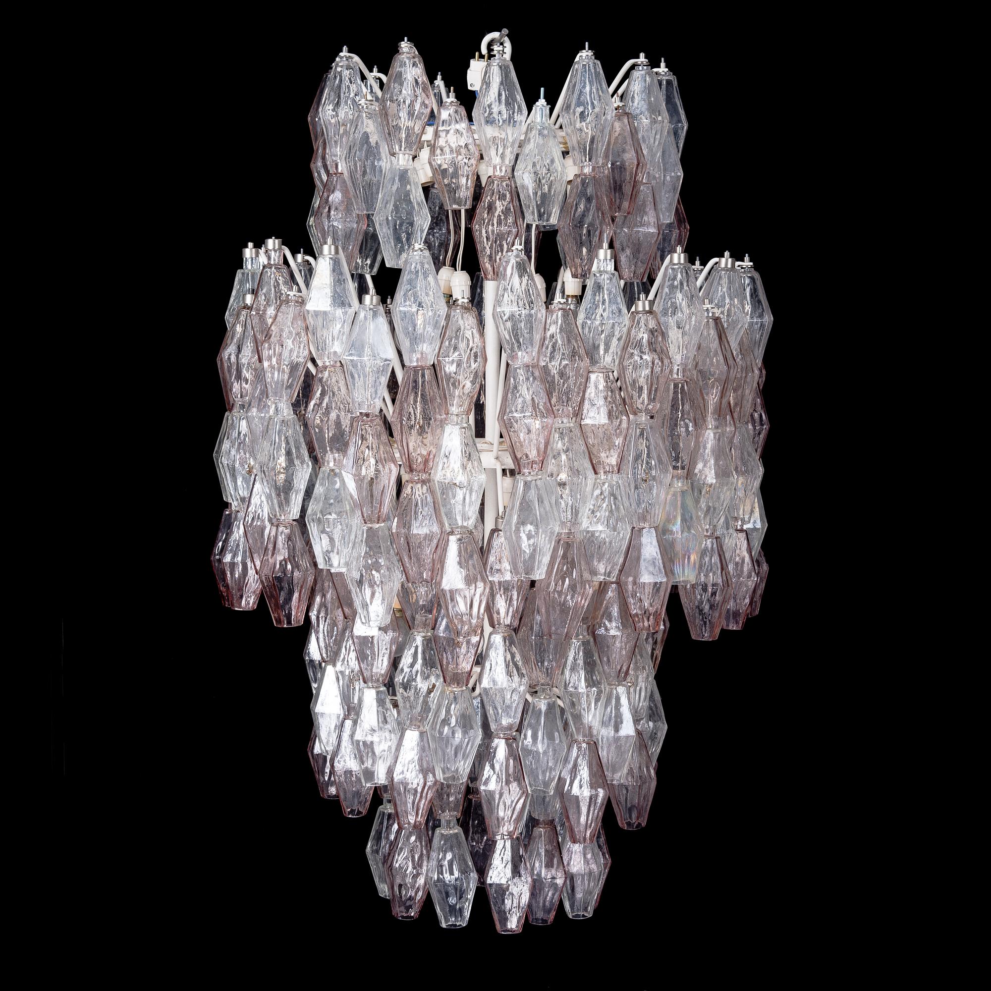 CARLO SCARPA, takkrona, Venini, 1900-talets mitt. Höjd ca 110 cm.