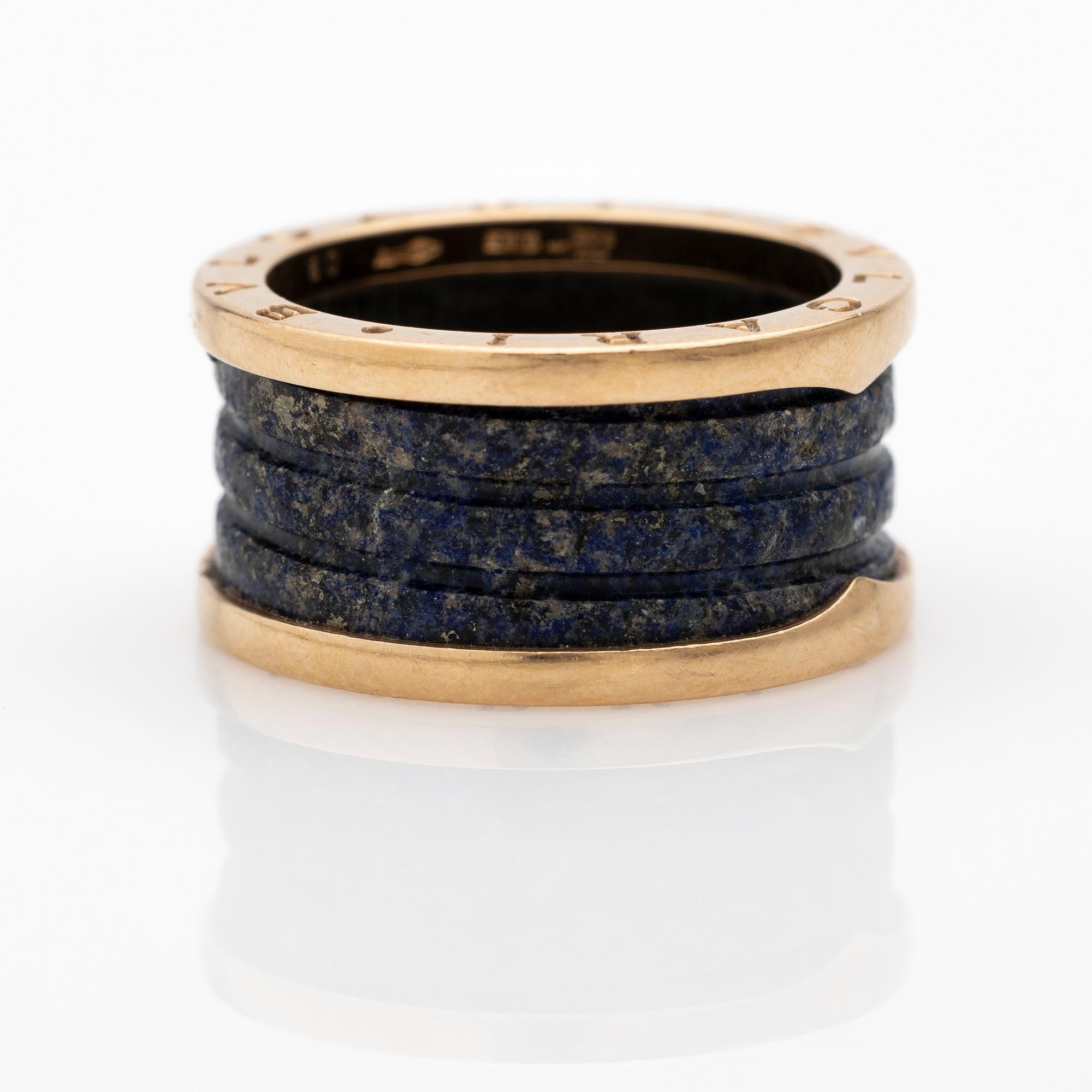 Bulgari, B.Zero1 ring. 18K gold and lapis lazuli.