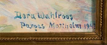 Dora Wahlroos, Matkalla kotiin.
