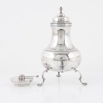 A silver plated samovar, Firma Svenskt Tenn, second half of the 20th Century.