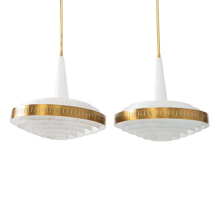 Ceiling lamps, 2 pcs, 1950s/60s.