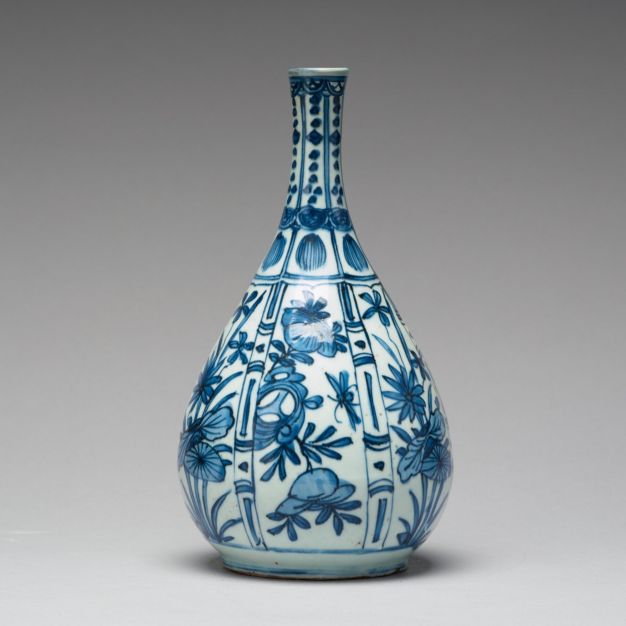 Flaska, kraakporslin. Mingdynastin, Wanli 1572-1620).