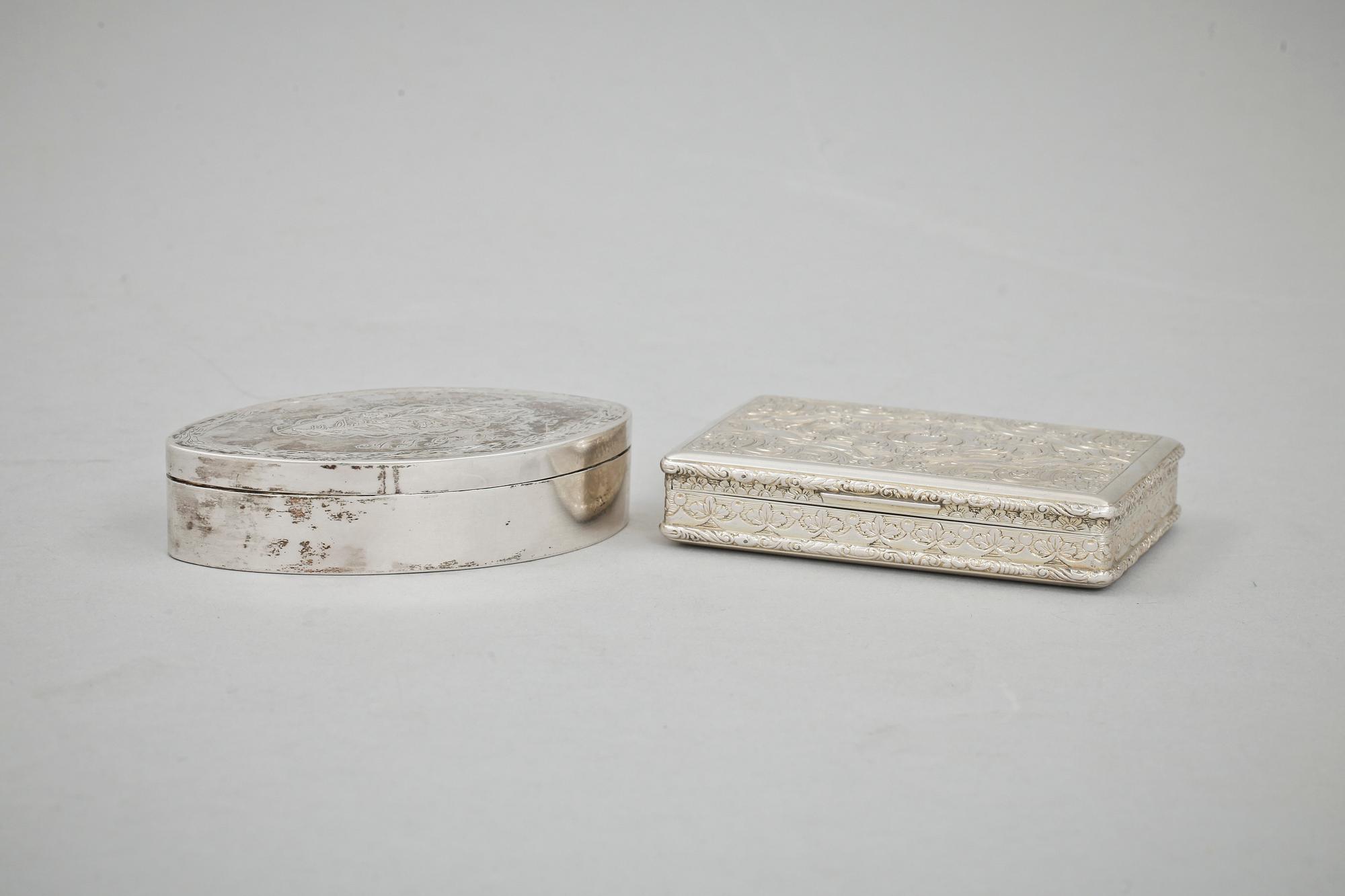 DOSOR, 2 st, silver, Österrike-Ungern,  samt Sverige. 1800-talets mitt. Vikt tot 160 g.