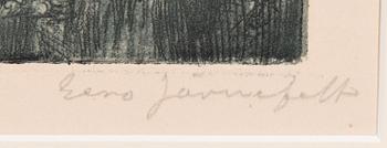 EERO JÄRNEFELT, Sign. Pehmeäpohjasyövytys.