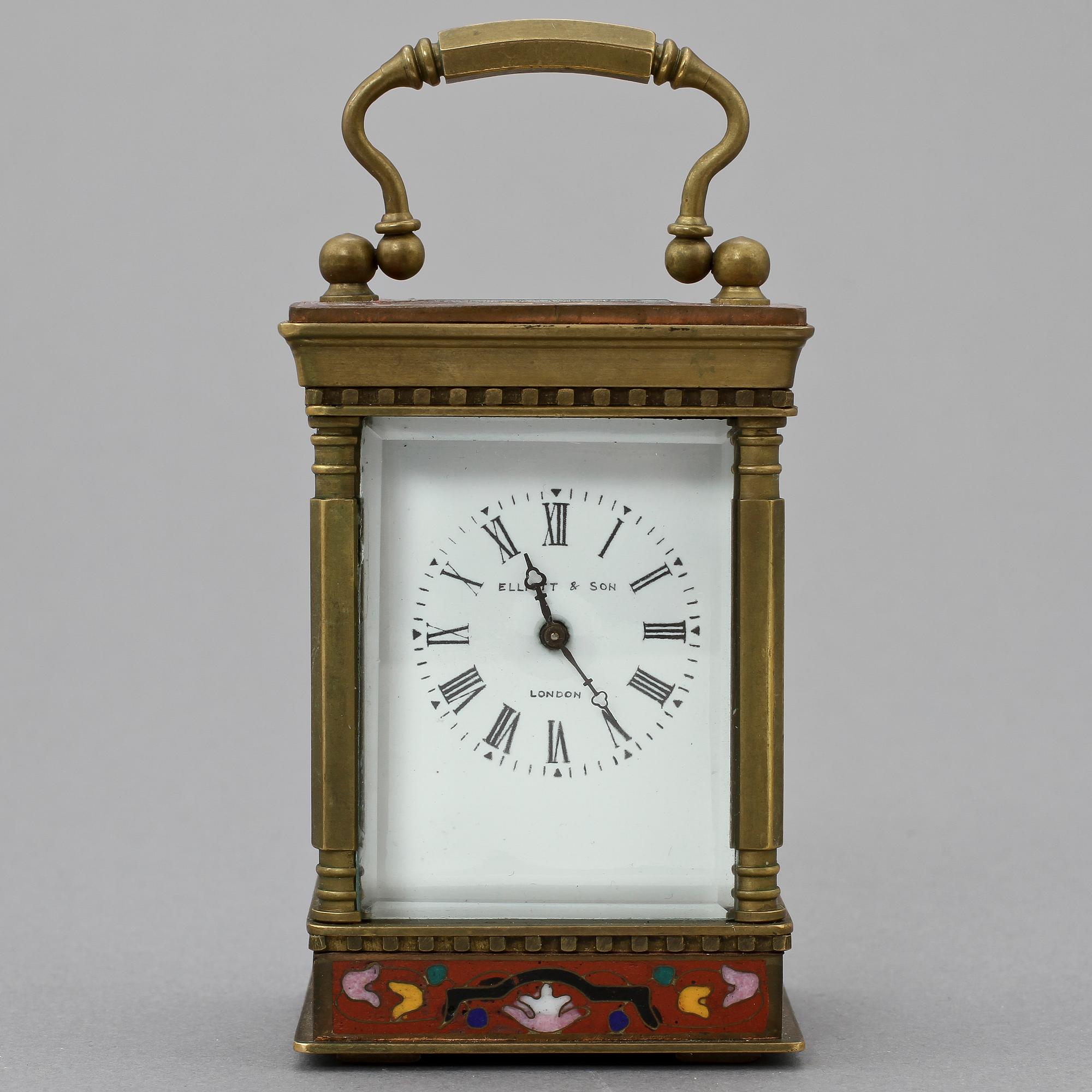 RESEUR, mässing och cloisonné, Elliott & Son, London, 1900-tal.
