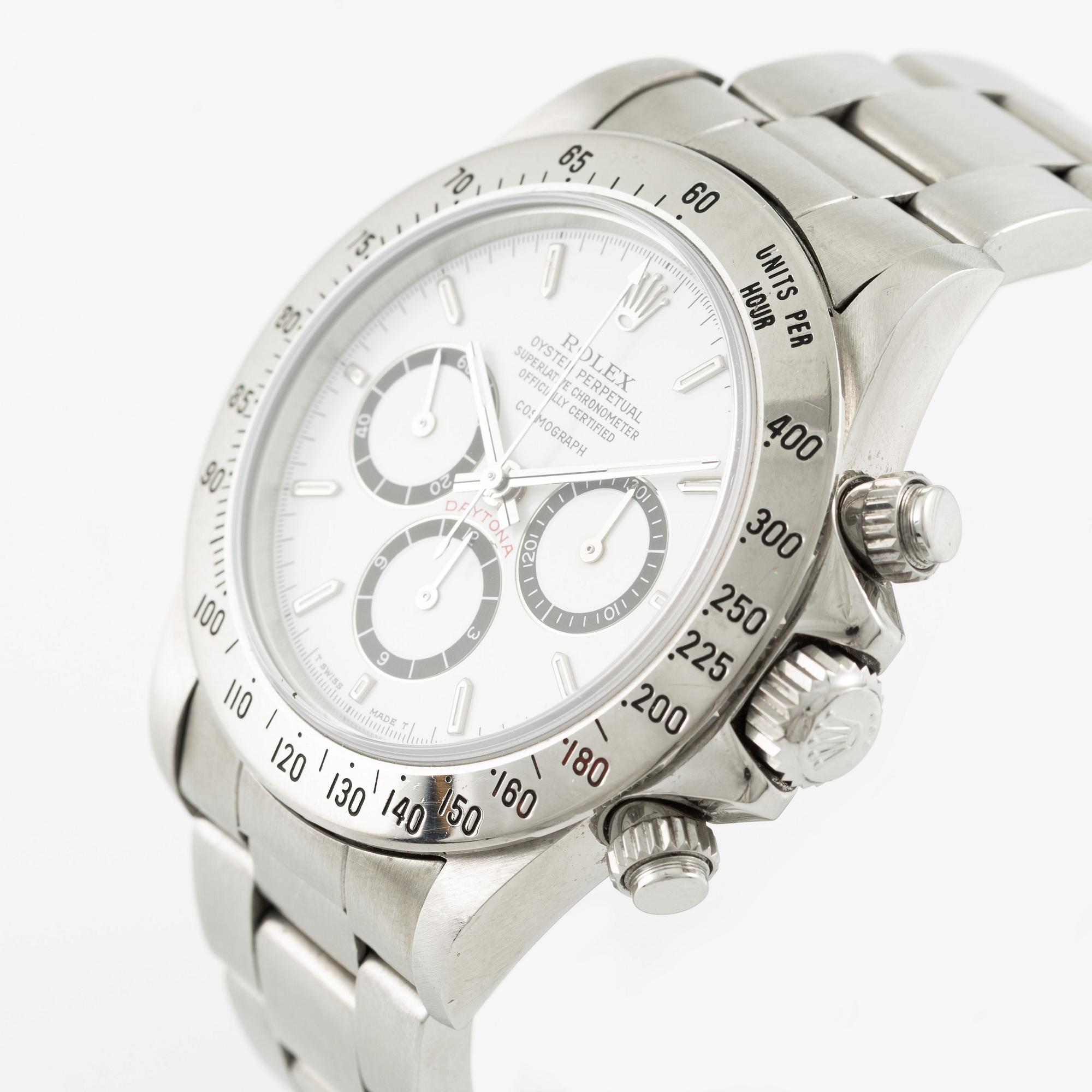 Rolex, Daytona, "Floating Cosmograph", "Inverted 6", "225 Bezel", "Zenith", chronograph, wristwatch, 40 mm.