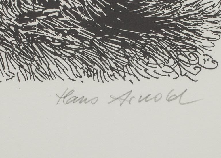 HANS ARNOLD, litografi, signerad och numrerad 74/100.