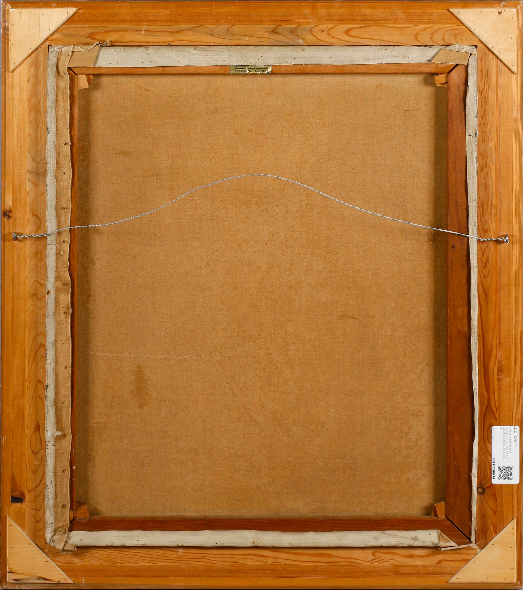 HARALD EINAR ERIK QUISTGAARD, olja på duk, signerad och daterad 1933.