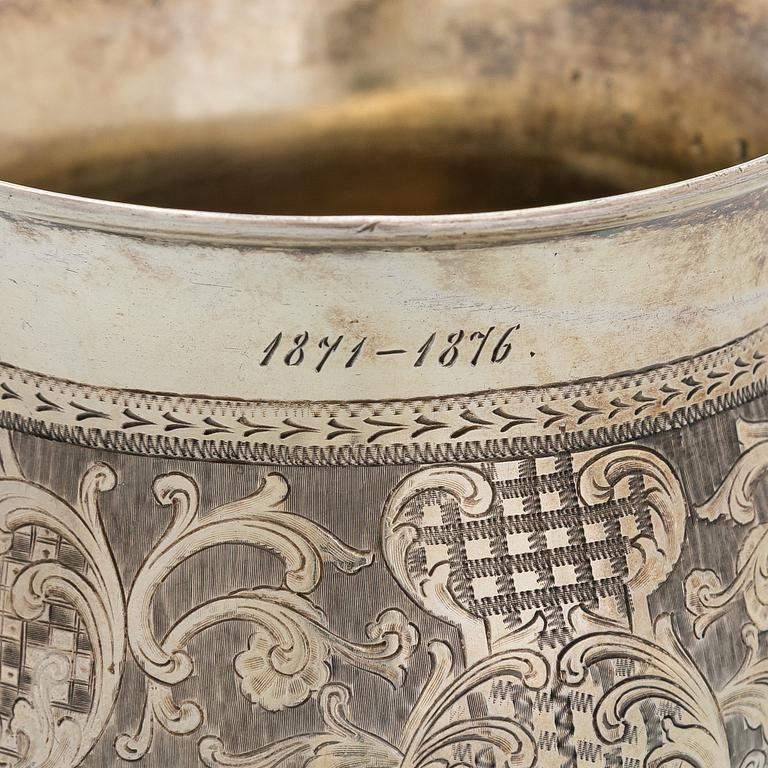 Bägare, silver, Moskva 1848.