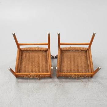 Hans J. Wegner, five 'Spisestolen/CH-23", Ljungströms Möbler, Mariestad, 1960's/70's.